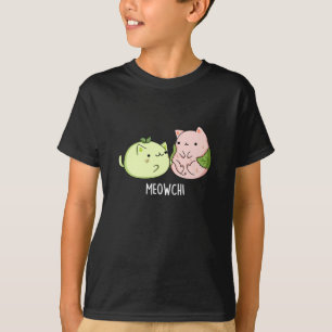 Meowchi Funny Mochi Pun Mörk BG T Shirt