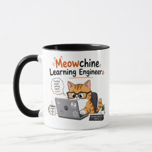 Meowchine Learning Ingenjör Mugg