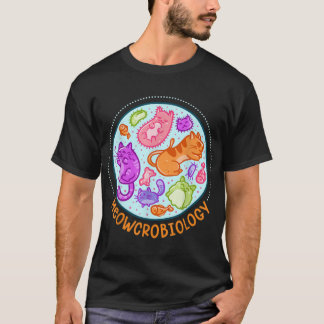 Meowcrobiology Cat Meow Microbiology Science Bacte T Shirt