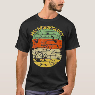 Meowcrobiology Microbiology Funny Science Cat Biol T Shirt