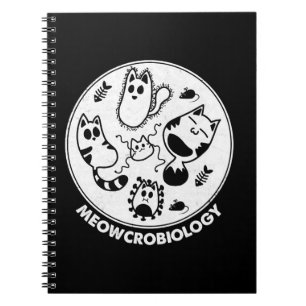 Meowcrobiology Microbiology Science Cat Lovers Anteckningsbok