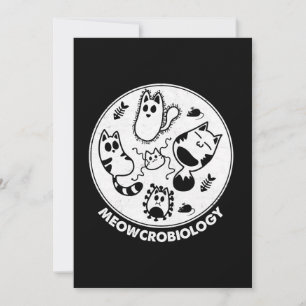 Meowcrobiology Microbiology Science Cat Lovers Julkort