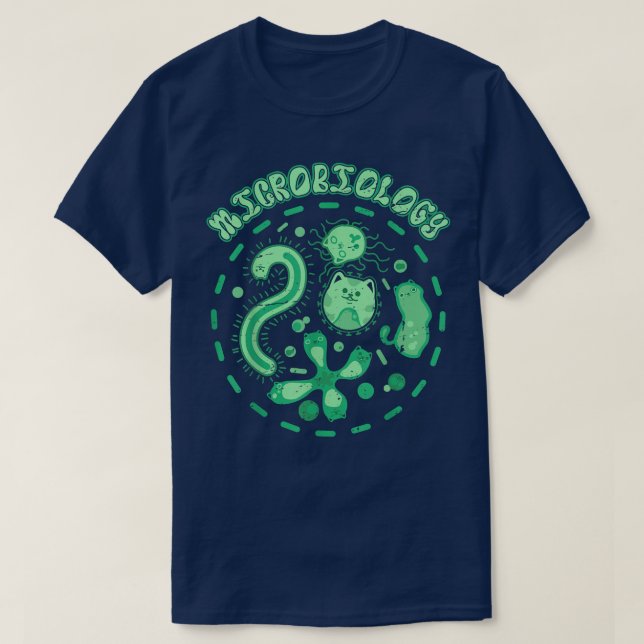 Meowcrobiology Science Cat Lover  T Shirt (Design framsida)