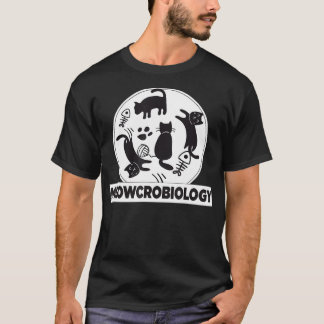 Meowcrobiology Science Funny Microbiology Cat Älsk T Shirt