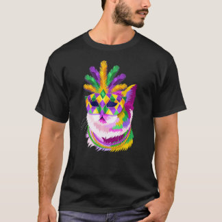 Meowdi Gras, Mardi Gras Kattmamma, Kattälskare, Ma T Shirt