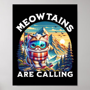 Meowdinerna kallar sig för underbart Cat Quirky Sk Poster