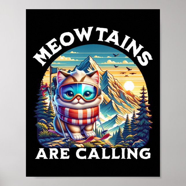Meowdinerna kallar sig för underbart Cat Quirky Sk Poster (Framsidan)