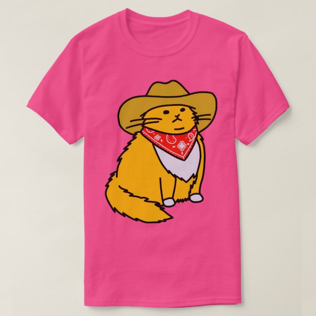 Meowdy Cowboy Cat T Shirt (Design framsida)