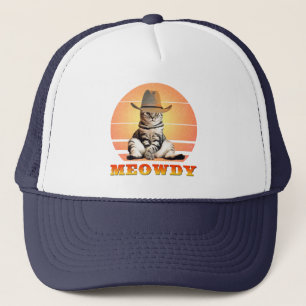 Meowdy Funny Cowboy Cat Keps