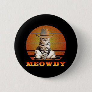 Meowdy Funny Cowboy Cat Knapp