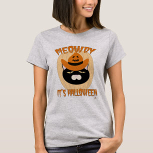 Meowdy Halloween Cat Roligt Tecknad T Shirt