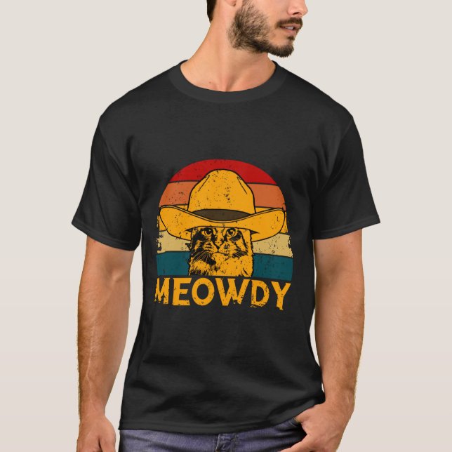 Meowdy Katt  T Shirt (Framsida)