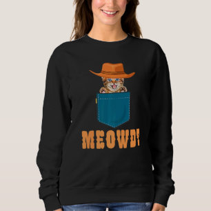 Meowdy Mashup mellan Meow och Howdy Cat Memb T Shirt