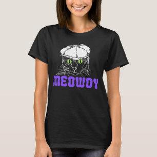 Meowdy Mashup mellan Meow och Howdy Cat Meme T Shirt