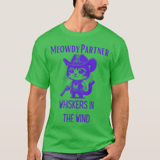 Meowdy Partner Cowboy Cat Vintage Cowboy-vän T Shirt