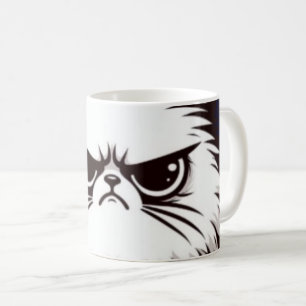 Meowdy Prata Inte Konstigt Med Mig Ilsken Katt T-S Kaffemugg