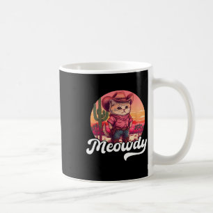 Meowdy Texas Cat Meme Land Music Cowgirl Cute C Kaffemugg