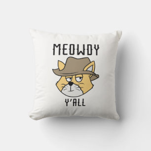 Meowdy Y'all Kudde