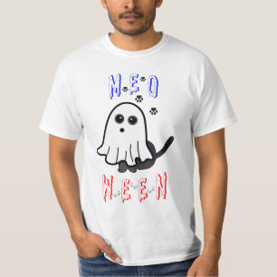 Meoween Ghost Kitten 31 Cat USA oktober Halloween T Shirt