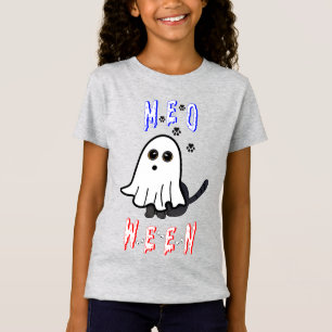 Meoween Ghost Kitten 31 Cat USA oktober Halloween T Shirt