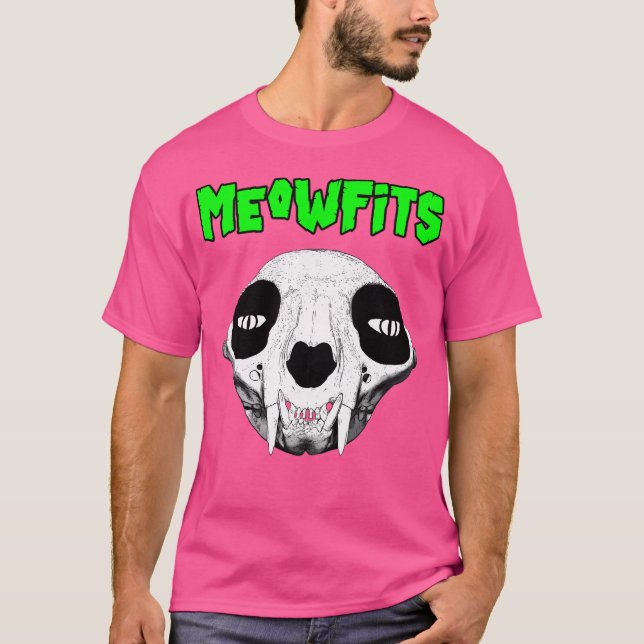 Meowfits Horror Punk T Shirt (Framsida)