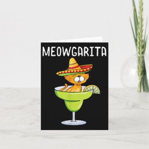 Meowgarita - Cinco De Mayo Margarita Cat Lover Kort