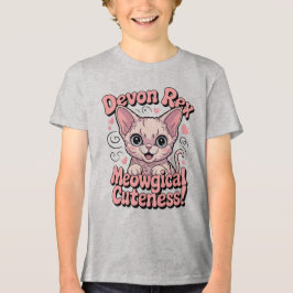 Meowgical Cuteness - Kawaii Devon Rex Cat T Shirt