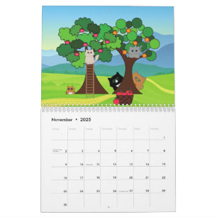 "Meowgical Moments: A Year Kawaii Cats"Calendar Kalender