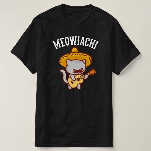 MEOWIACHI Cat T-Shirt (Design framsida)