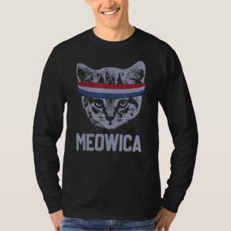Meowica 4 juli Pawtriotic Kattunge Merica Cat Us F T Shirt