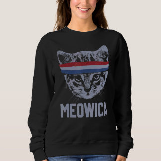 Meowica 4 juli Pawtriotic Kattunge Merica Cat Us F T Shirt