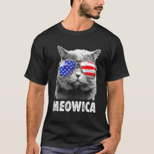 Meowica, katt 4:e juli, Merica Manar Women Usa Ame T Shirt