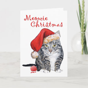 Meowie jul randig katt kort