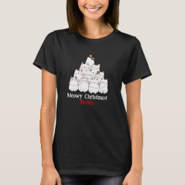Meowjul Cat Träd Shirt - Anpassat namn Kvinnor T Shirt