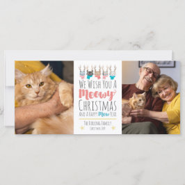 Meowjul Cats + Antlers Helgdag Photo Card