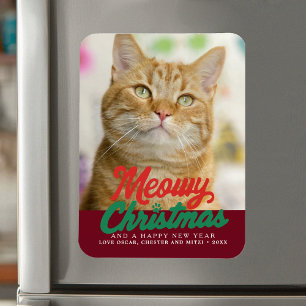 Meowjul Cute Cat Photo jul Magnet