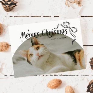 Meowjul - fotopatkort för julklapp, Helgdag Julkort