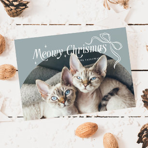 Meowjul - fotopatset - Helgdag Card Julkort