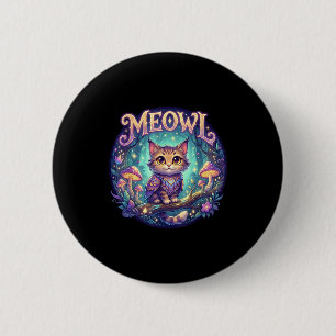 Meowl Katt Ugglor Meme Hjärnförfall Barn Förbannad Knapp