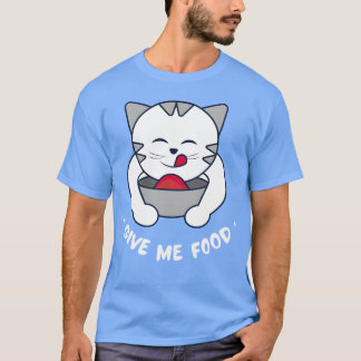 Meowlicious Munchies Whiskerlicking Good Kattmat T Shirt