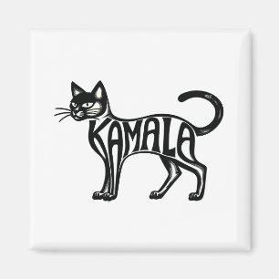Meowmala Kamala Chilless Cat Dam Harris Magnet