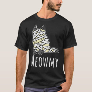 Meowmy Mummy Cat - Funny Pet Halloween T Shirt
