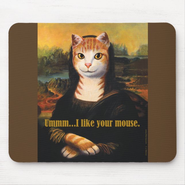 Meowna Lisa Mousepad Musmatta (Framsidan)