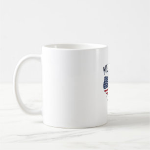 Meownica Patriotisk Katt Vintage Vektor Design_1 Kaffemugg