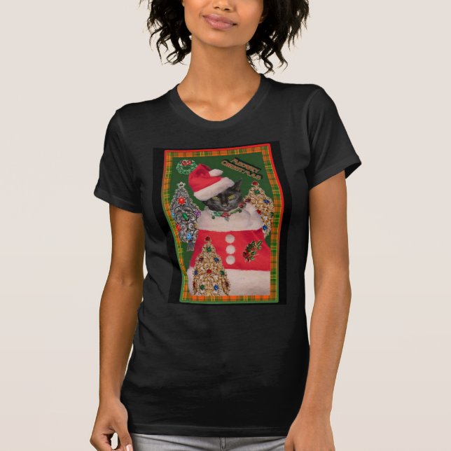 Meowry julteeshirt t shirt (Framsida)