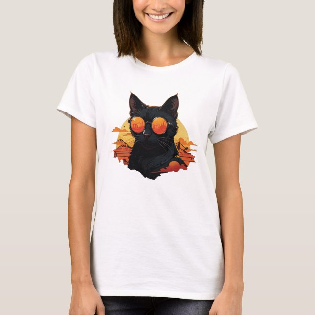 Meows and Divas T Shirt (Framsida)
