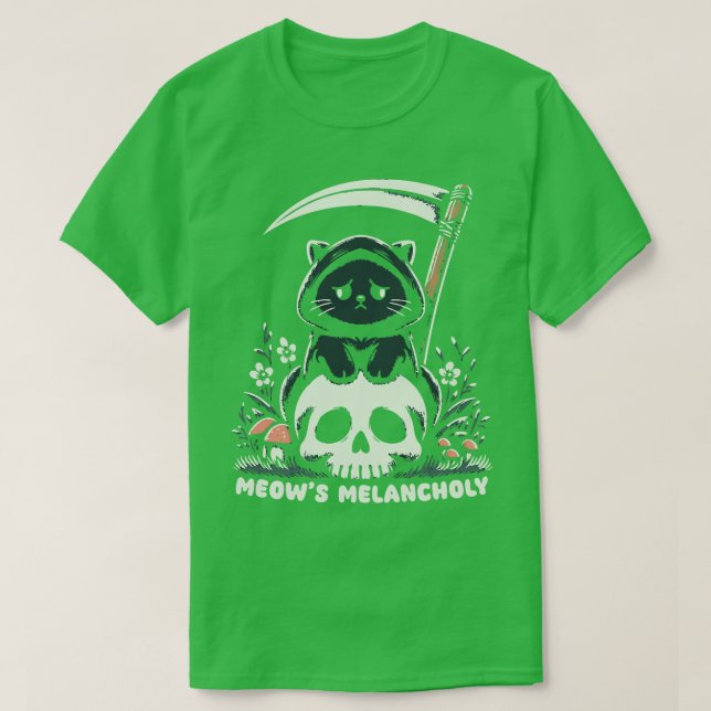 Meows Melancholy T Shirt (Design framsida)