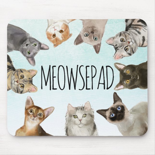 Meowsepad | Funny Cat Lover Musmatta (Framsidan)