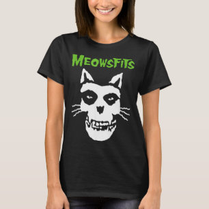 Meowsfits Katter Katter Meow Rolig Parodi Band för T Shirt
