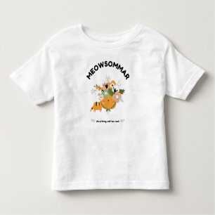 Meowsommar Småbarn Bra Jersey T-Shirt